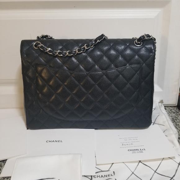 Chanel Clasic Caviar double flap maxi purse - Picture 3 of 16